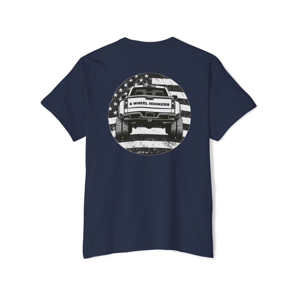 6 Wheel Logo Pocket Tee