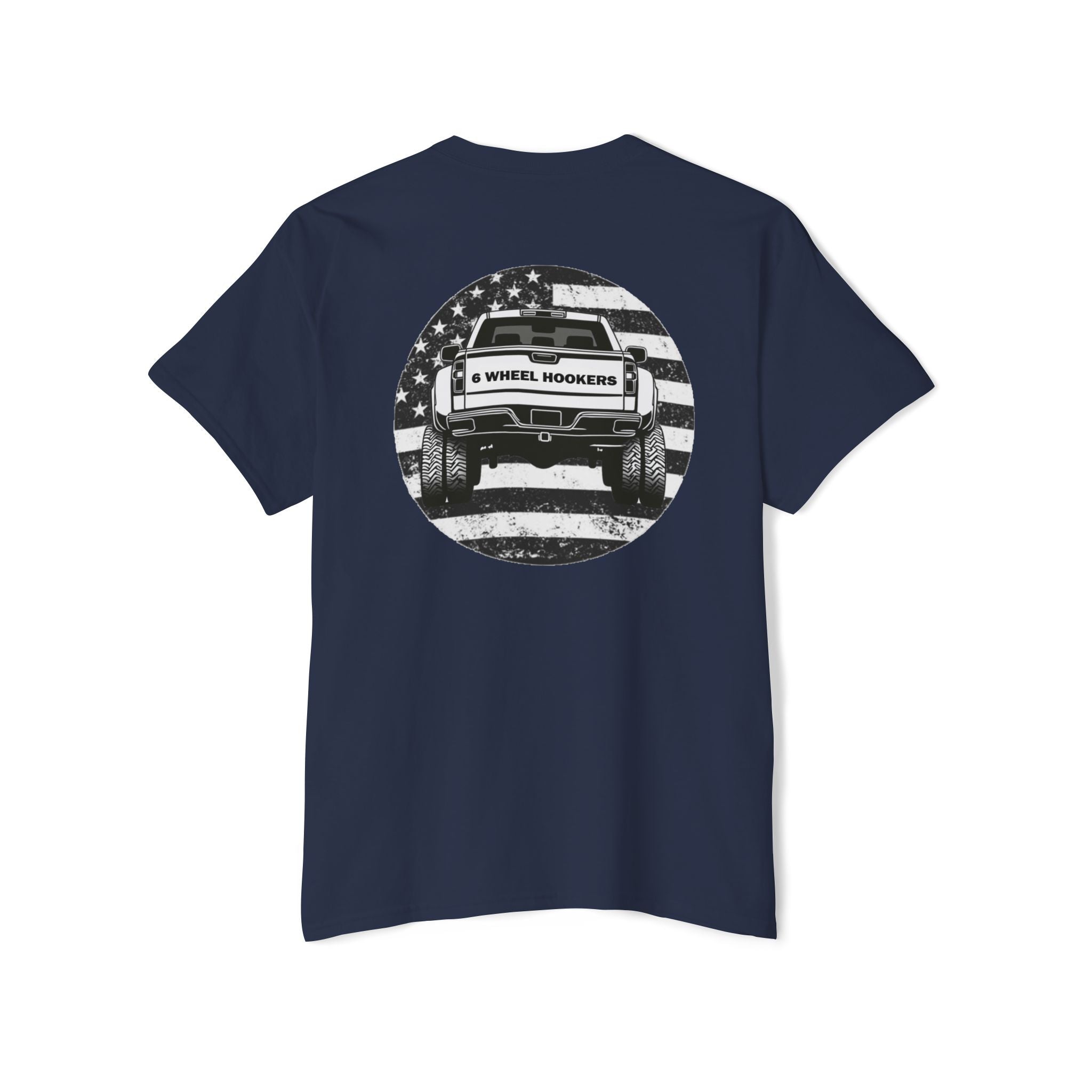 6 Wheel Logo Pocket Tee