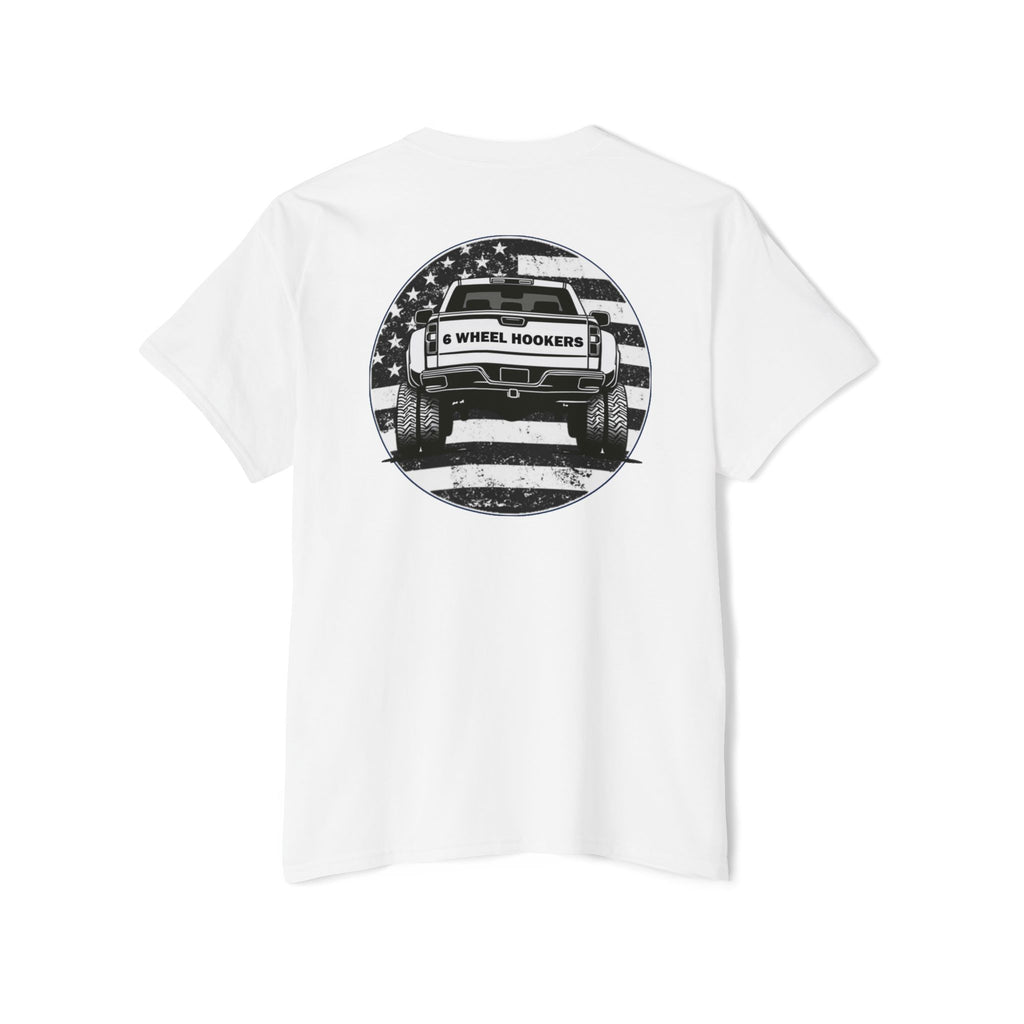 6 Wheel Logo Pocket Tee