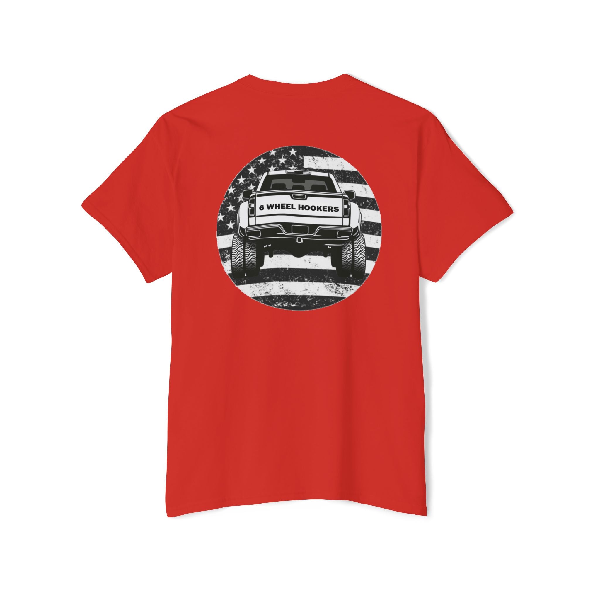 6 Wheel Logo Pocket Tee