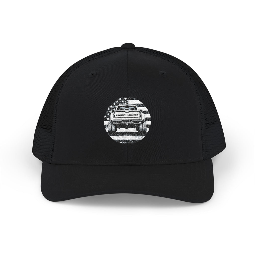 6 Wheel Hooker Logo Trucker Hat