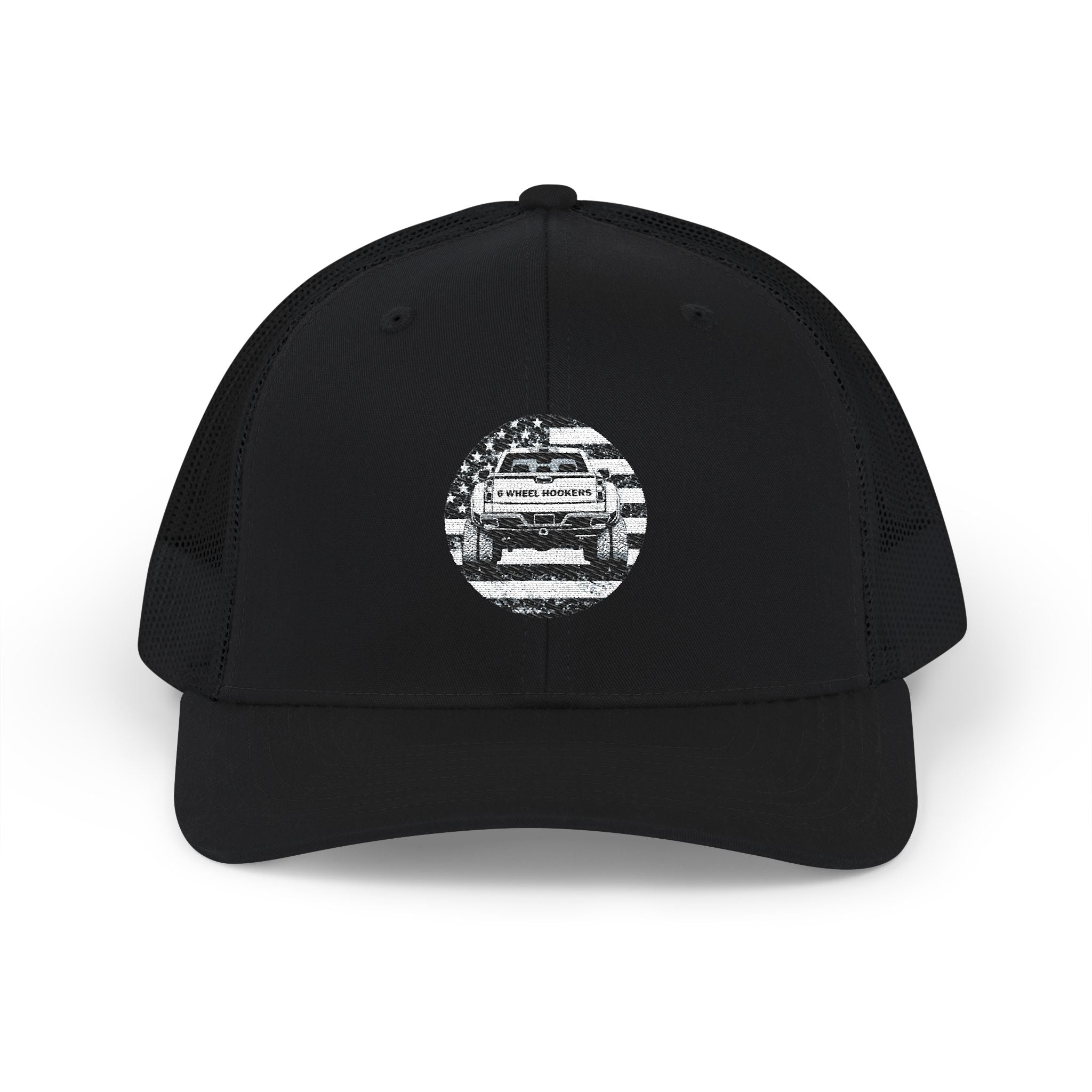 6 Wheel Hooker Logo Trucker Hat