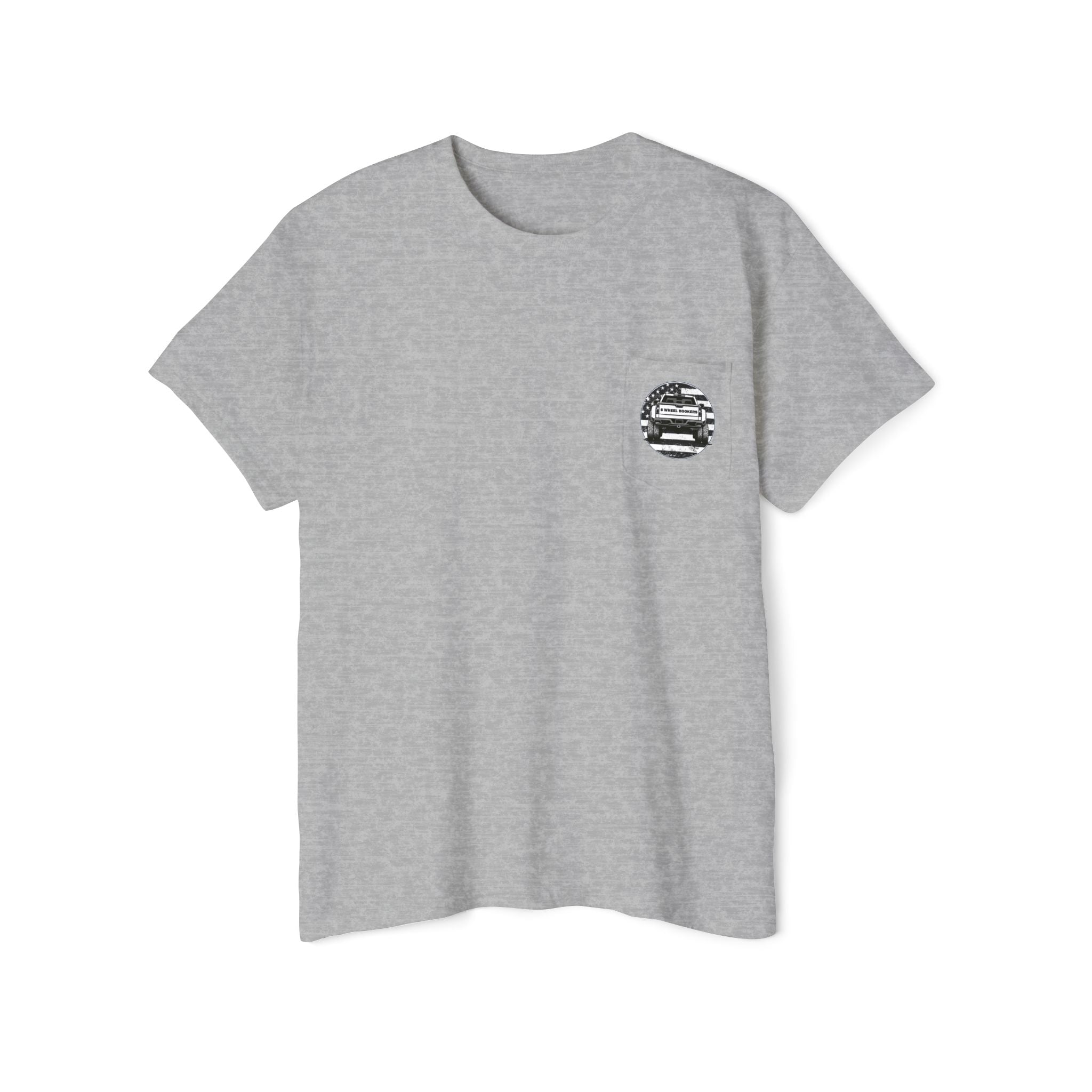 6 Wheel Logo Pocket Tee