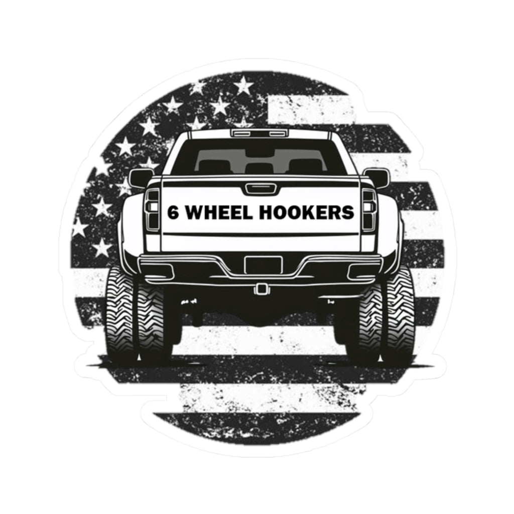 6 WHEEL HOOKERS sticker