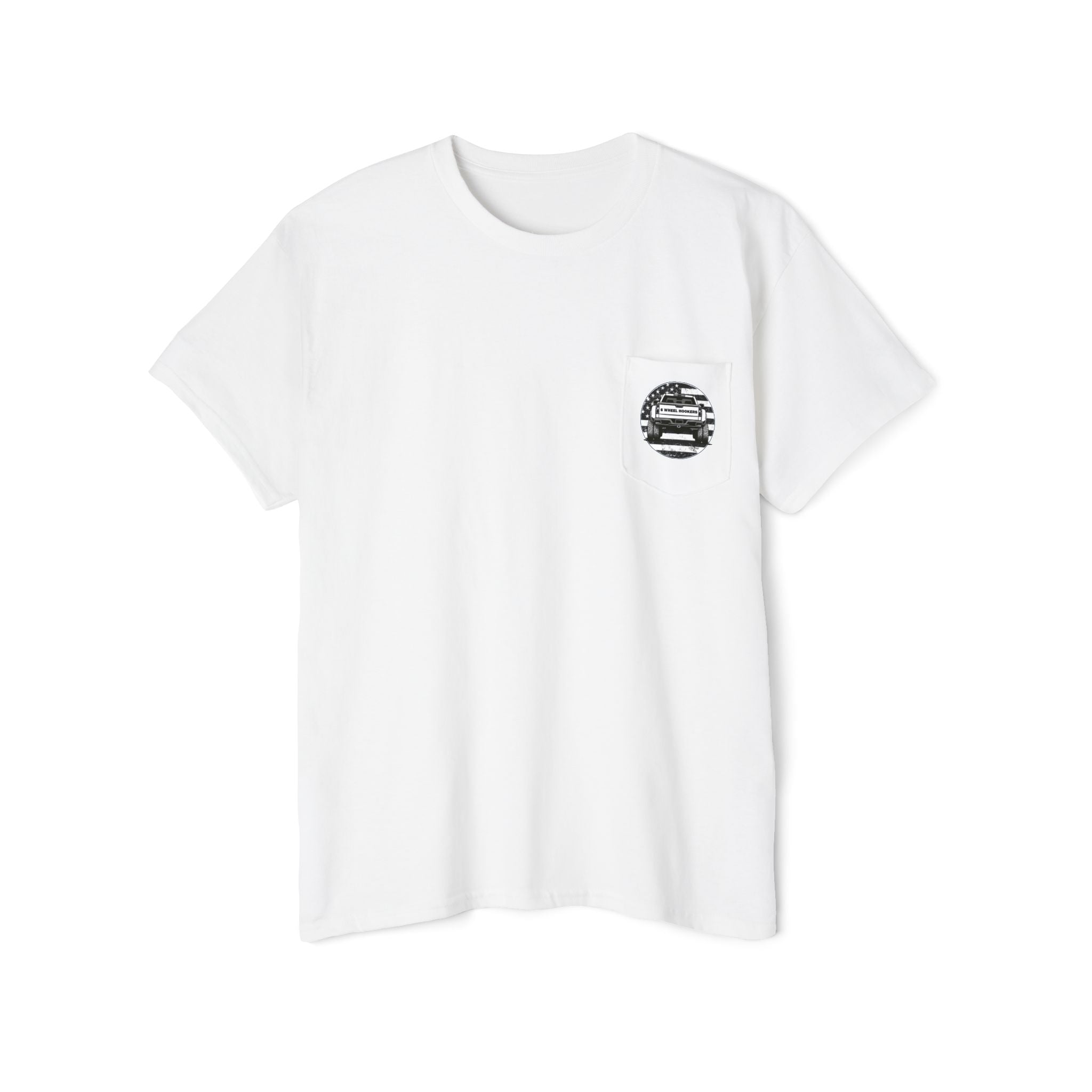 6 Wheel Logo Pocket Tee