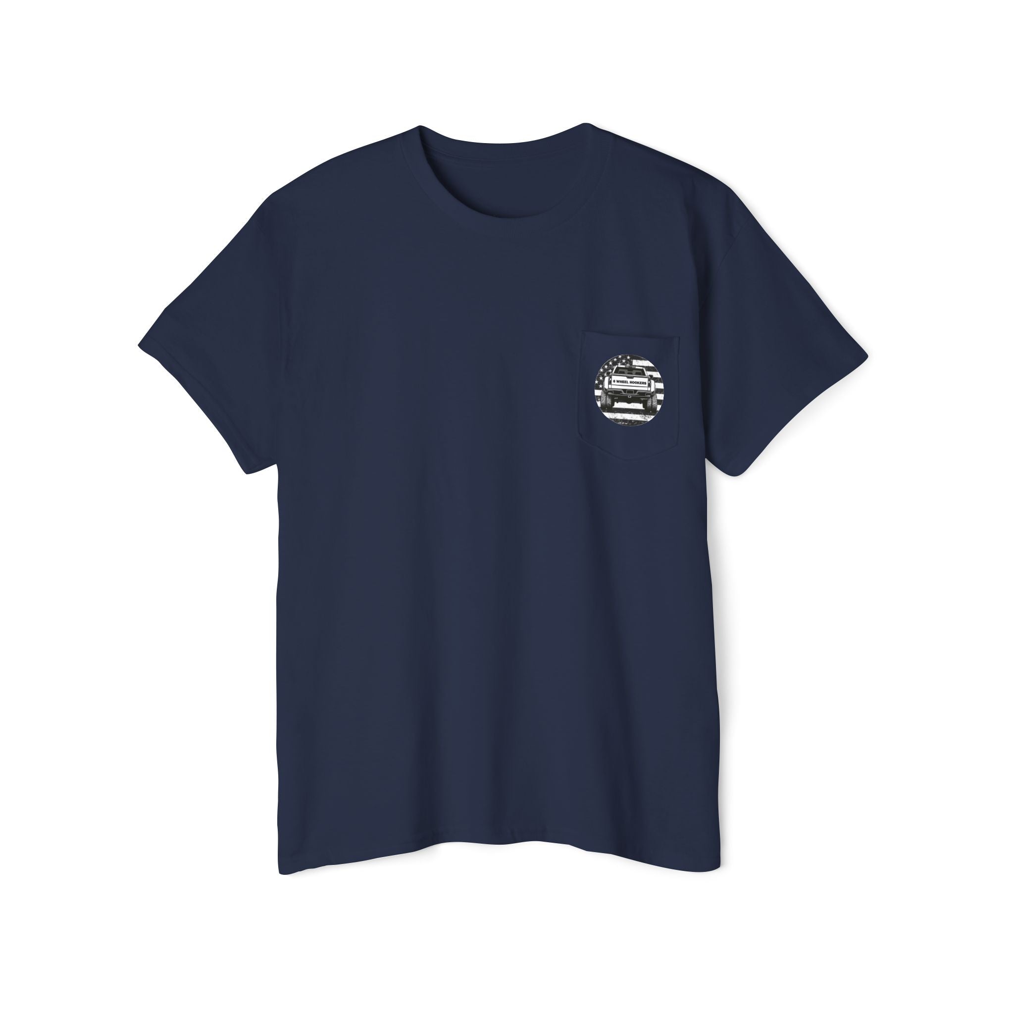 6 Wheel Logo Pocket Tee