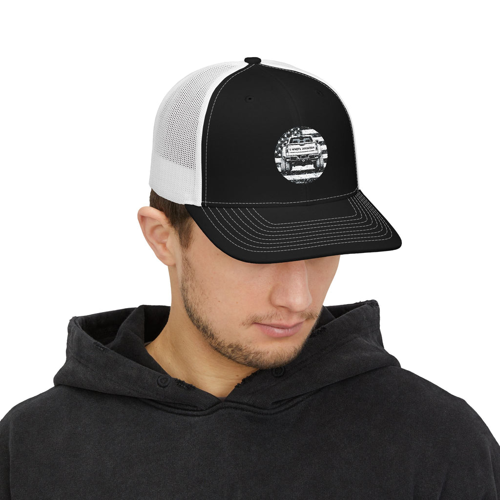 6 Wheel Hooker Logo Trucker Hat