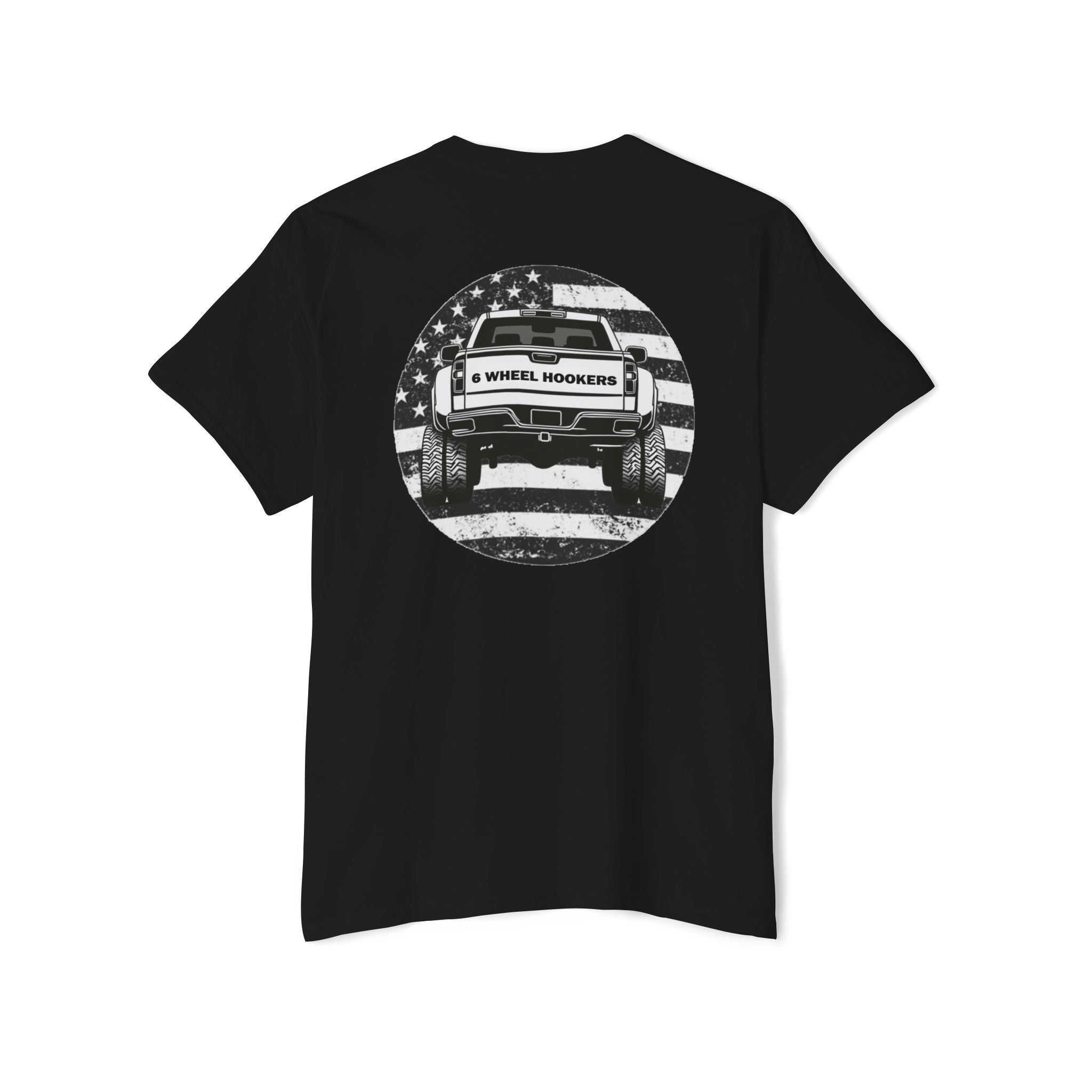 6 Wheel Logo Pocket Tee