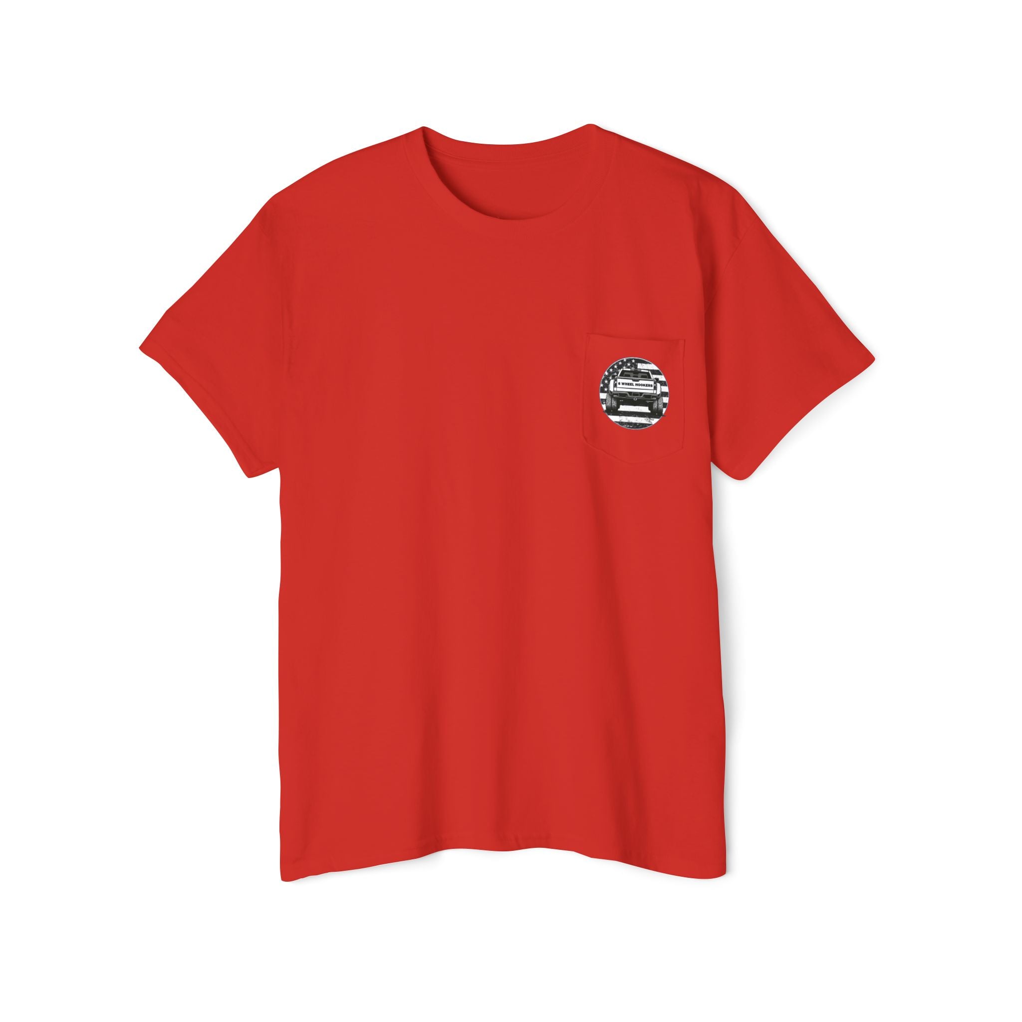 6 Wheel Logo Pocket Tee
