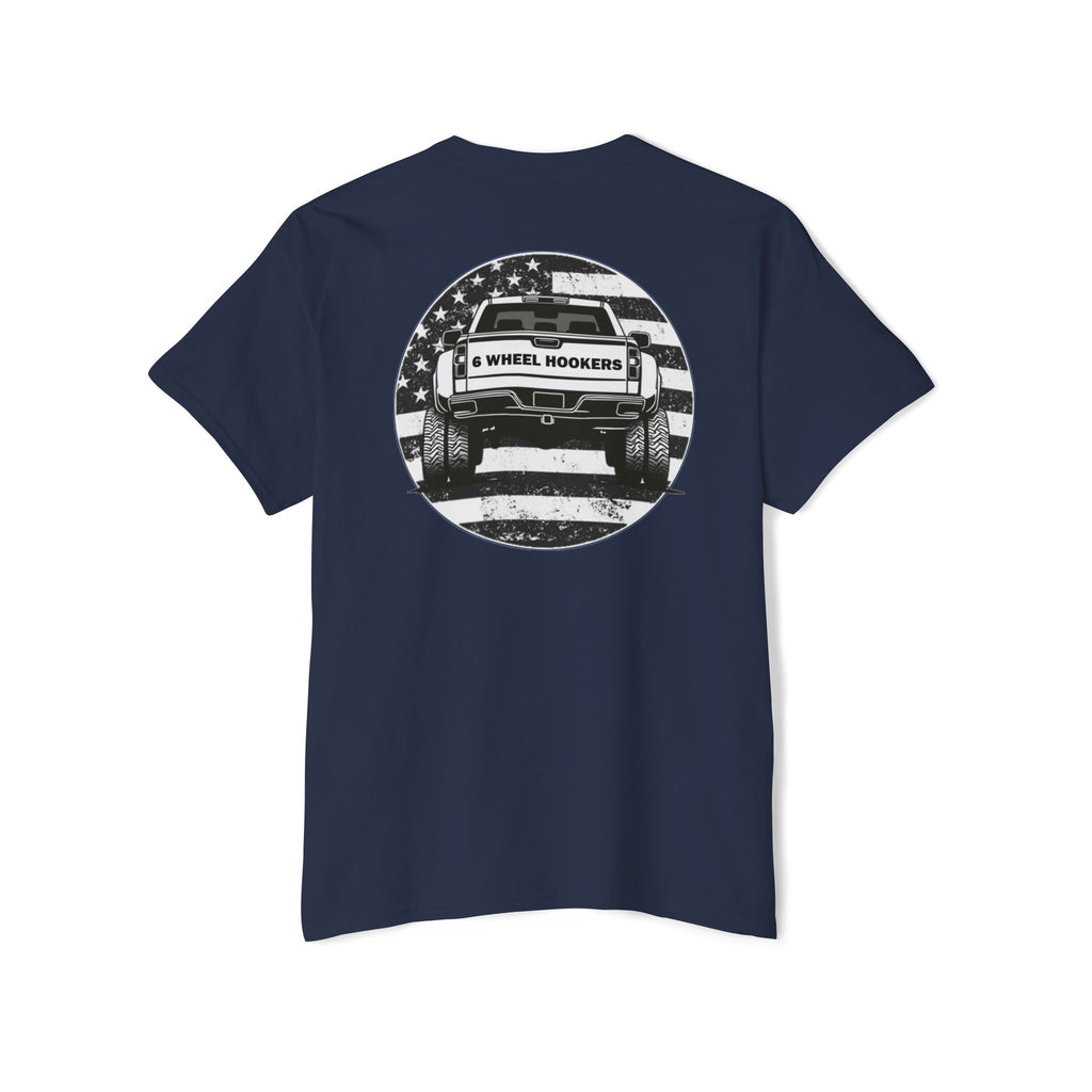 6 Wheel Logo Pocket Tee