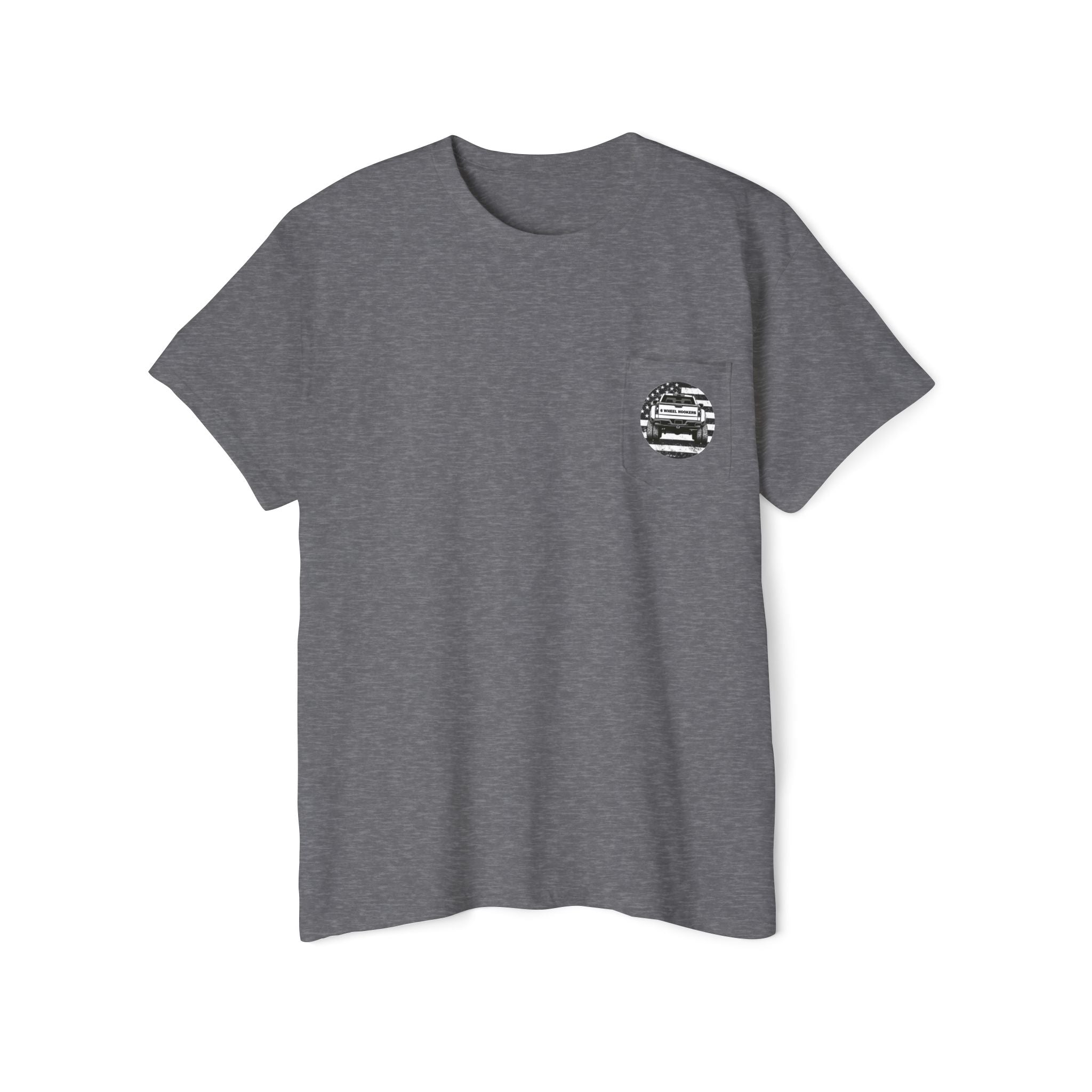 6 Wheel Logo Pocket Tee