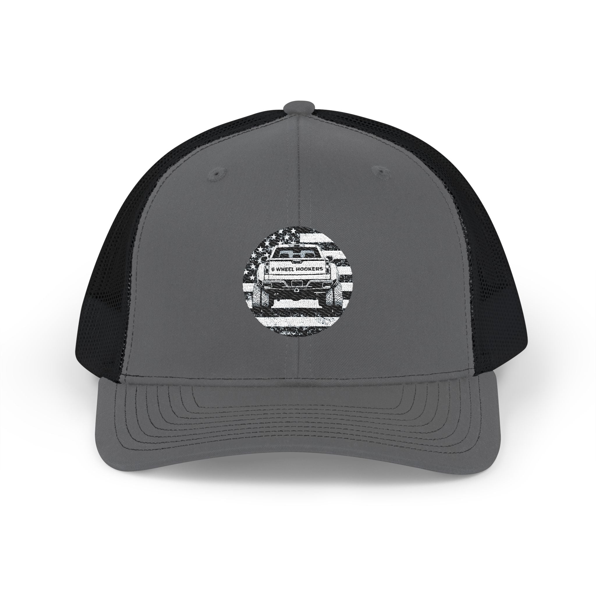 6 Wheel Hooker Logo Trucker Hat
