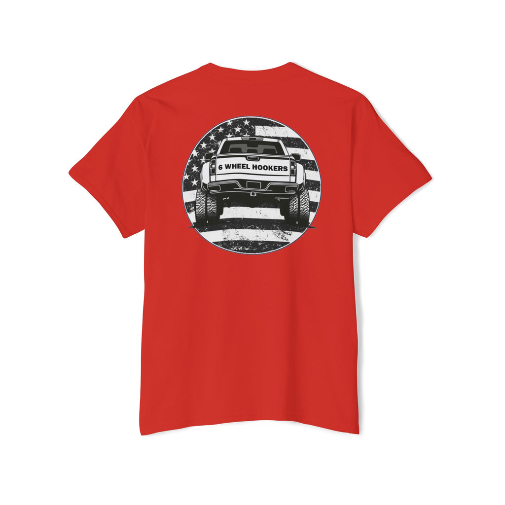 6 Wheel Logo Pocket Tee