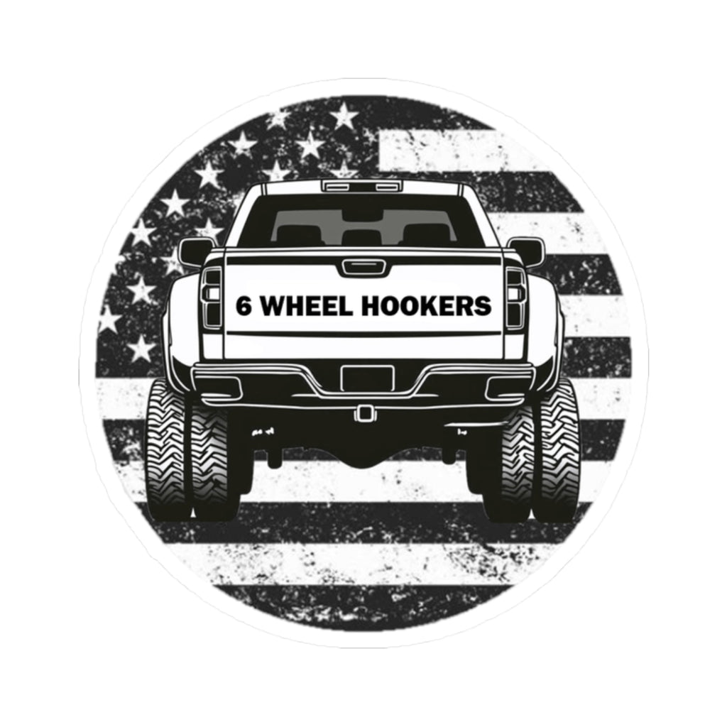 6 WHEEL HOOKERS sticker