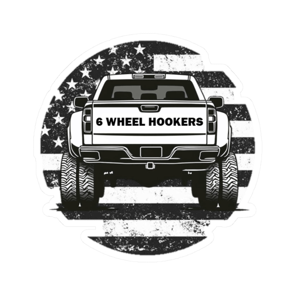 6 WHEEL HOOKERS sticker