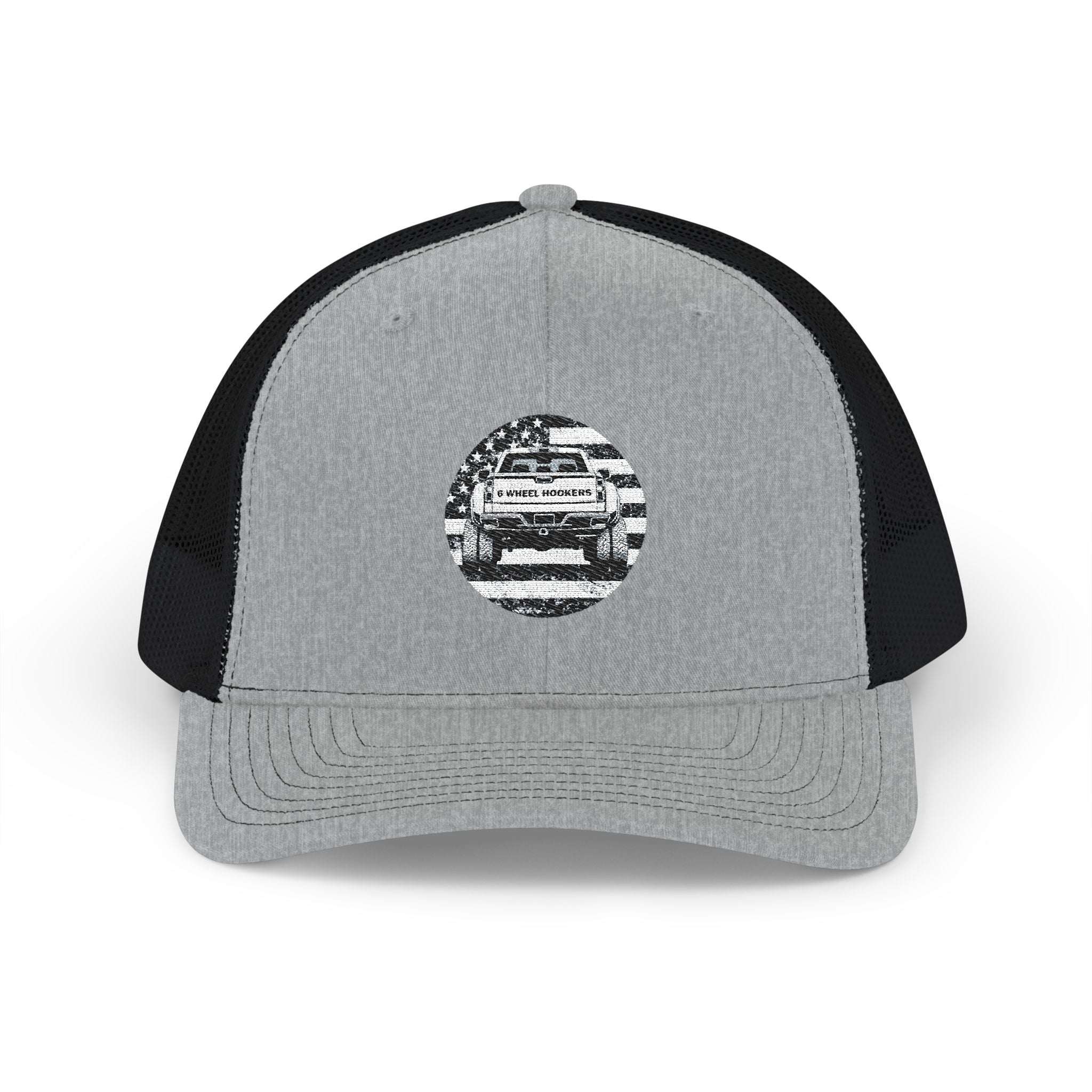 6 Wheel Hooker Logo Trucker Hat
